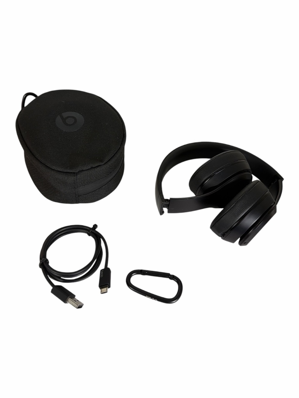 Beats Solo3 Wireless Bluetooth Headphones Black w/ Case & USB Cable